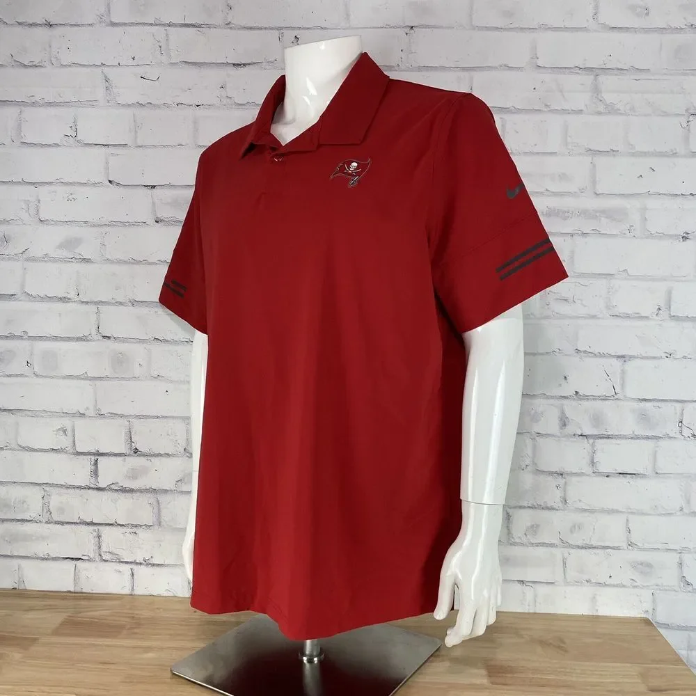 Nike Shirt Men's Extra Large Polo Tampa Bay Buccaneers NFL Dri-Fit On Field - Picture 4 of 14